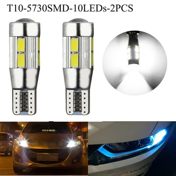 

2PCS Car Styling Auto LED T10 Canbus 194 W5W 10 SMD 5630 LED Error Free Bulb LED Parking Lights T10 LED Car Side Light