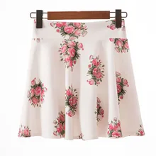 Женские Элегантные повседневные юбки с высокой талией, офисные женские винтажные юбки с цветочным принтом