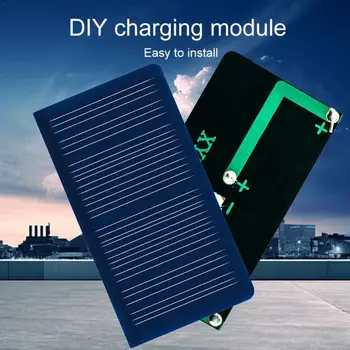 

New 5.5v 50ma Round Black Mini Solar Panel 68*38mm Camping Board Diy Portable Glue Silicon Tool Outdoor Charging Polycrysta M8J6