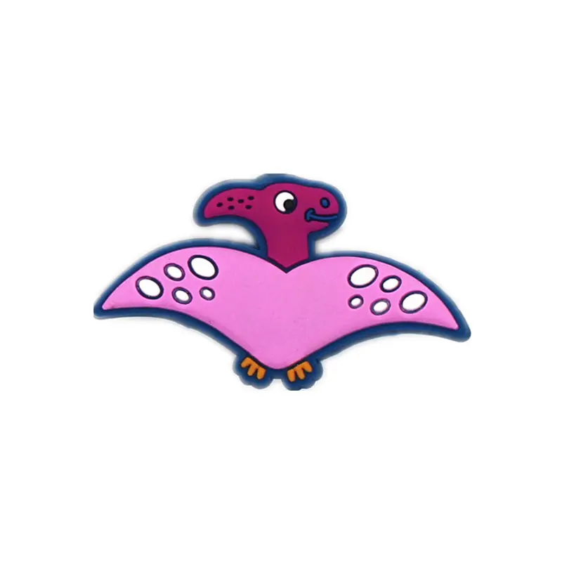 Pterosaur Одна распродажа, 1 шт., очаровательные туфли, новинка, милые динозавры, аксессуары для обуви, украшение для обуви, пряжки для croc jibz, Детские вечерние, рождественский подарок - Цвет: Pterosaur