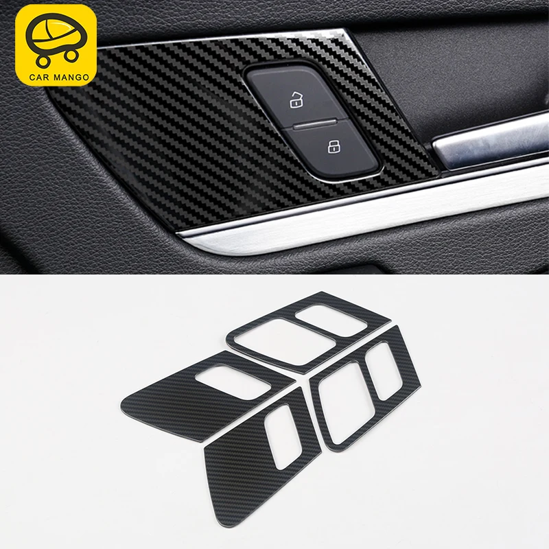 Carманго для Audi Q5 FY, кнопка управления для дверей, ворот, окна, переключатель панели, накладка, рамка, наклейка, аксессуары для интерьера