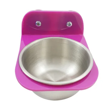 

Parrot and squirrel food box Acrylic food cup rack cage station frame dual-purpose food box Diamond Grey Parrot food cup