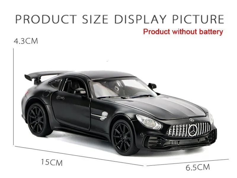 1:32 Сплав Benz AMG GT R Diecast суперкар модель отступить со звуком света автомобилей модели игрушки для детей подарки на день рождения