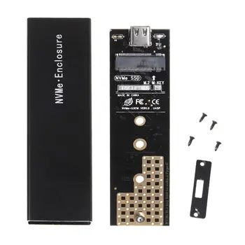 

M2 SSD Case NVME USB3.1 Gen2 Type-C M.2 SSD Enclosure Hard Drive Box for NVME PCIE NGFF M/B Key SSD Disk 2230/2242/2260/2280mm