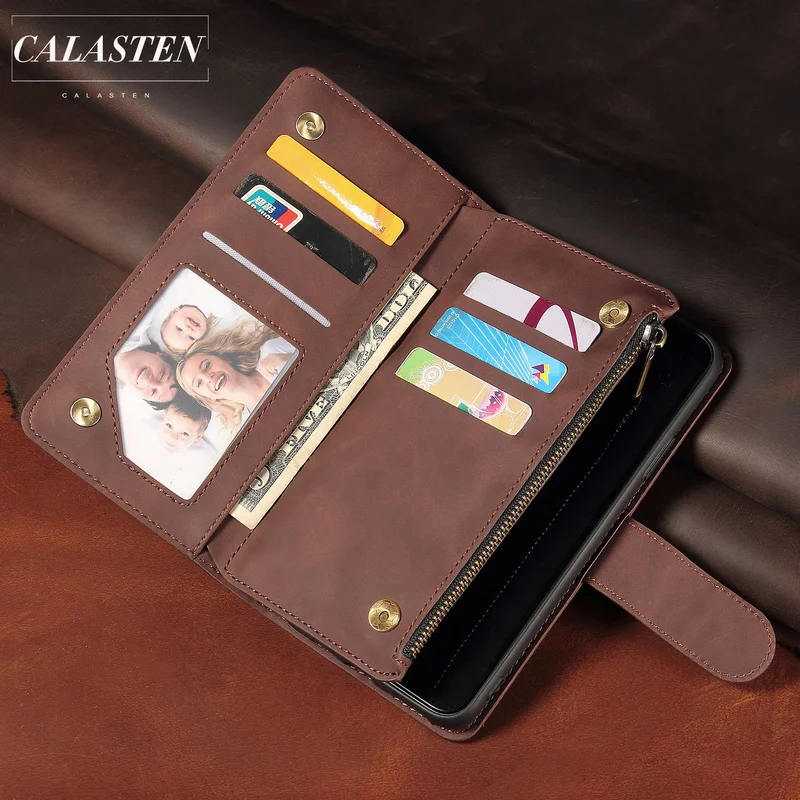 Zipper Leather Case For iPhone 11 Pro Max X XR XS 7 8 6 6s Plus SE 2020 Wallet Flip Phone Bag Cover With Card Pocket Stand Coque Zipper Leather Case For iPhone 11 Pro Max X XR XS 7 8 6 6s Plus SE 2020 Wallet Flip Phone Bag Cover With Card Pocket Stand Coque