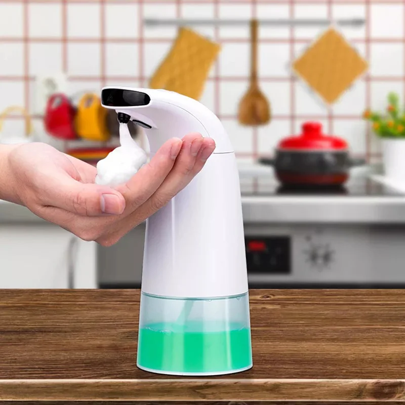 

Intelligent 250ml Liquid Soap Dispenser Automatic Contactless Induction Foam Infrared Sensor Hand Washing Device