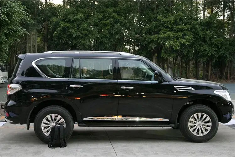 Для Nissan Patrol Y62 2012- багажник на крышу рельсы багаж бар Перевозчик штанги Топ Стойки железнодорожные коробки OEM алюминиевый сплав