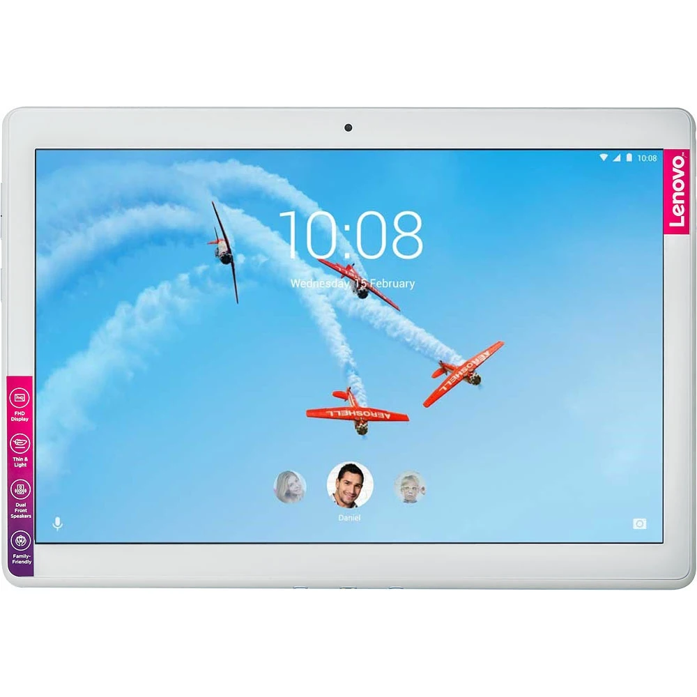 Планшет Lenovo Tab M10 TB-X605L Snapdragon 450 8C/2Gb/16Gb 10.1" IPS 1920x1200/3G/4G/And8.1/белый/BT
