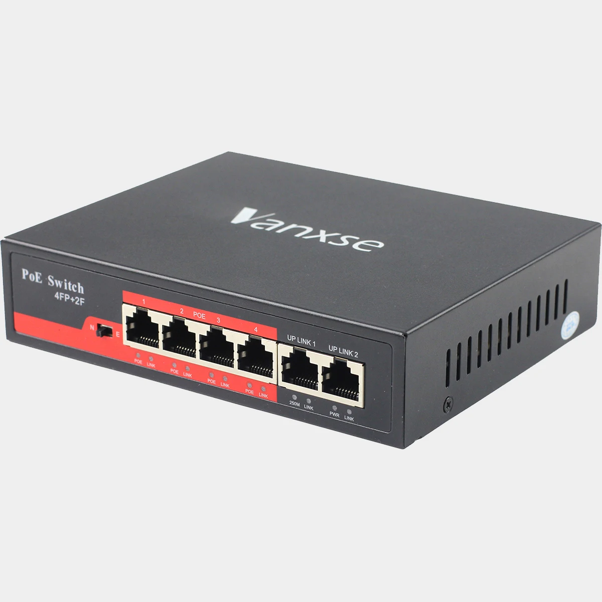 Uvusee 10 портов Быстрый Ethernet PoE коммутатор коробка для IPTV, ip-камера, VoIP телефон, WiFi AP 8+ 2 порты видеонаблюдения видео системы