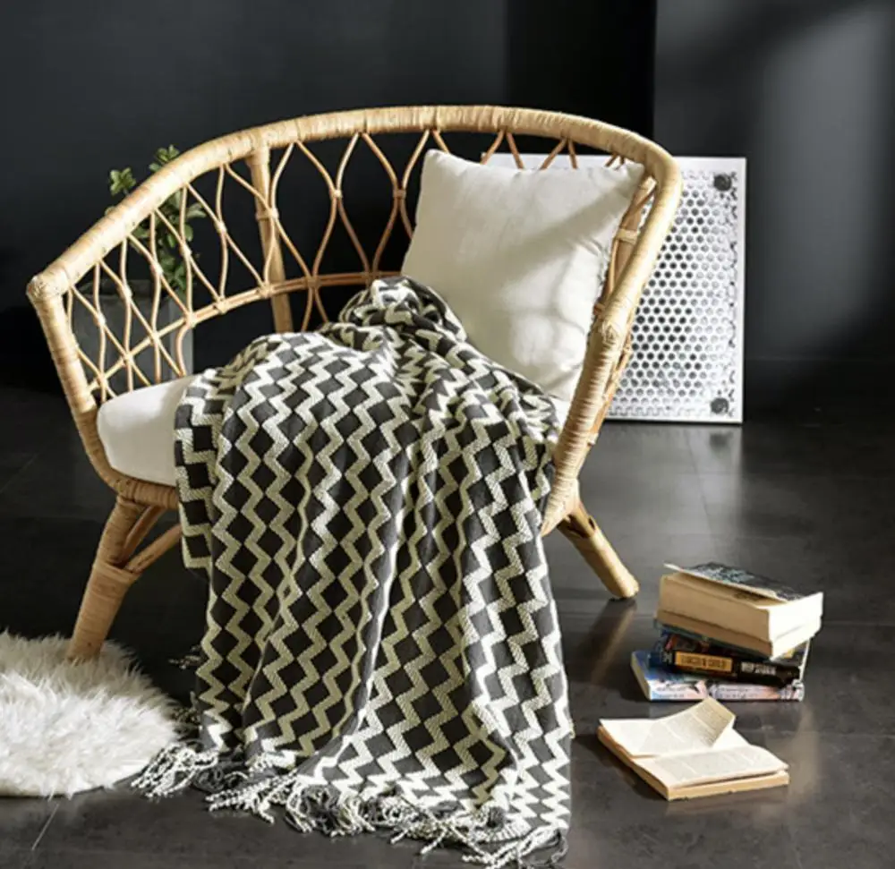 Pink 127*170cm Knitted Soft Knit Luxury Throw Blanket Sofa Chair Home Decoration Textile Blanket Baby Children Bedding Use-1