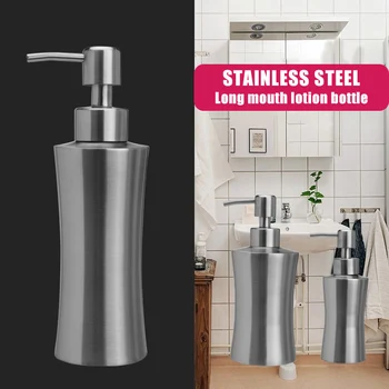 

304 Stainless Steel Liquid Soap Dispenser Bottle Bathroom Shower Pumper Lotion Soap Dispenser S7