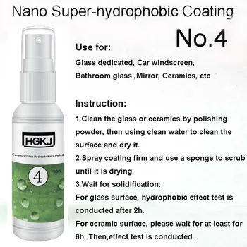 

W/ Towel Hydrophobic Coating Vehicle Protect Coat Barrier W/ Sponge Car Glass Ceramic