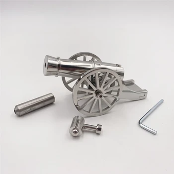 

Stainless Steel Miniature Napoleon Cannon Metal Navy Desktop Model Cannon Kit That Can Fire Outdoor Gadget Toys