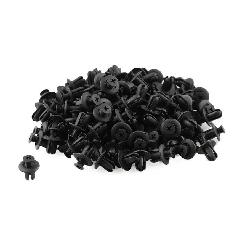 

120 X 8mm Car Hole Plastic Rivets Fastener Bumper Push Pin Clips Clip