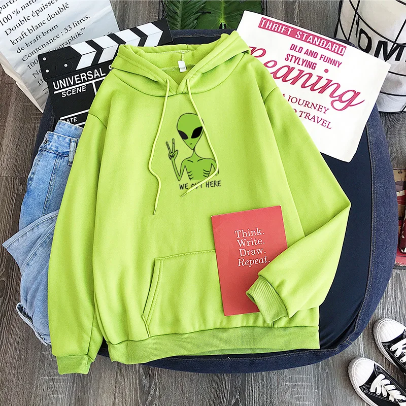 Green alien hoodie Clearance
