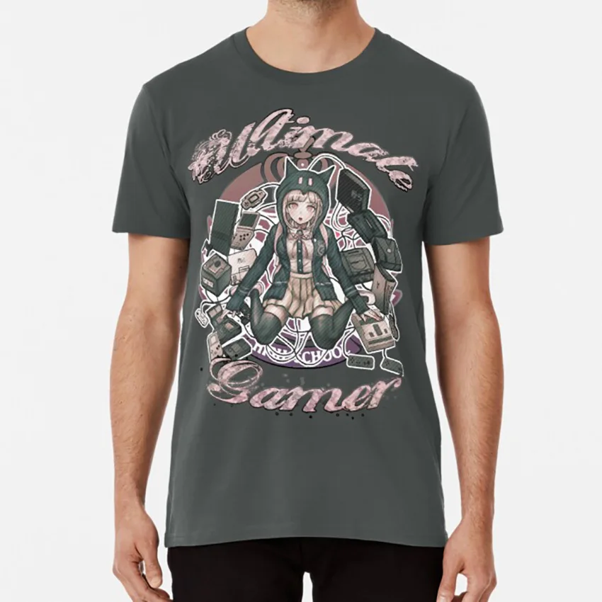 Ultimate Gamer Chiaki футболка Danganronpa 2 3 Arc Nanami | Мужская одежда