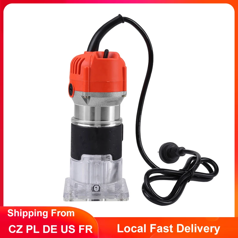 30000r/min Wood Laminator Router Edge Trimmer Electric Trimmer Woodworking Laminator Engraving