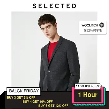 

SELECTED Men's Wool Business Casual Knitted Blazer S|419308505