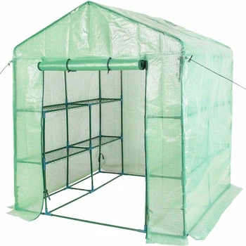 

Garden Garden House Backyard Gardening Large Shelf Steeple Walk in Plant
