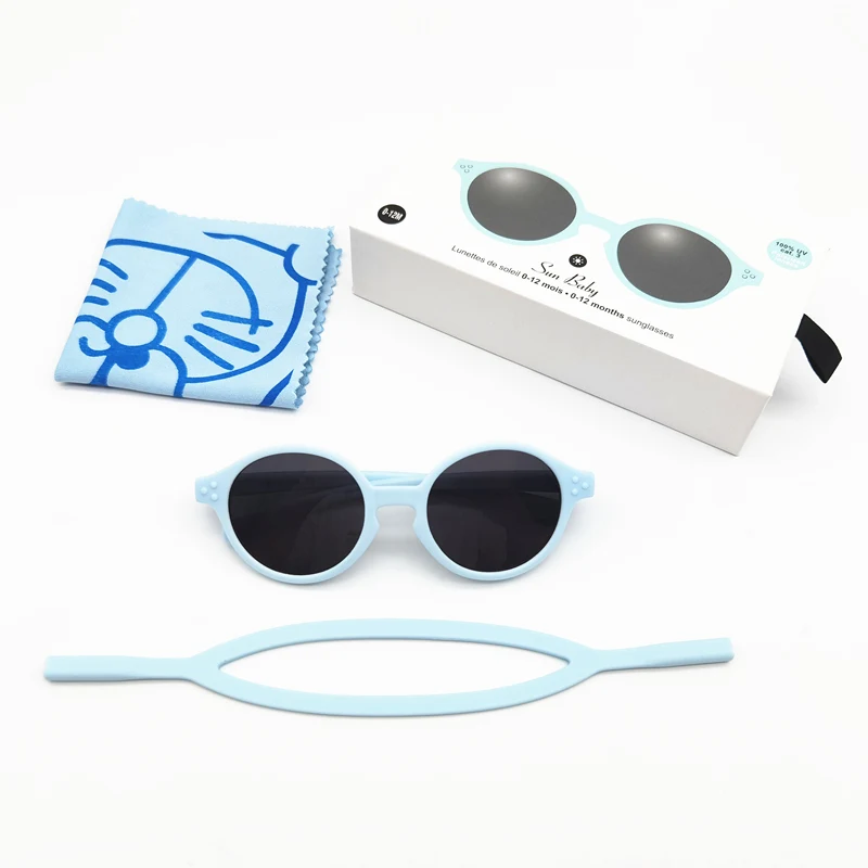 Polarized TPEE Infant Baby Sunglasses 0-12 Months Kid UV Proection Sun Baby Glasses 6 Month Baby Sunglasses