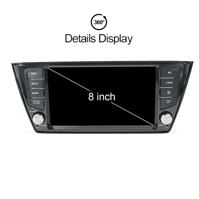 Sale 2 Din Android 9.0 RAM 4GB+64GB 8 Core Car Radio GPS Navi For VW Skoda Fabia nj3 2015 2016 2017 Multimedia tape recorder stereo 2