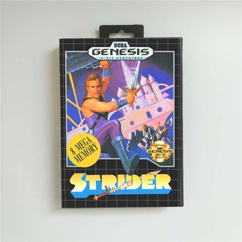 

Strider - USA Cover With Retail Box 16 Bit MD Game Card for Sega Megadrive Genesis Video Game Console
