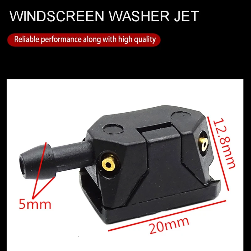 2Pcs Windscreen Washer Jet Universal Black Car Arm Windscreen Washer Wiper  U1P7