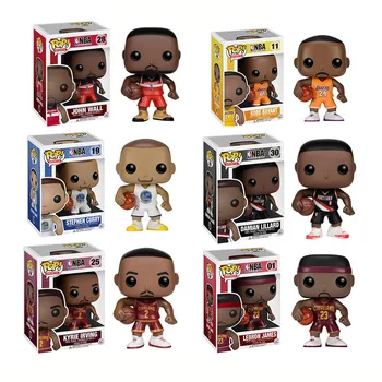 

FUNKO POP Basketball star James-Kobe- Stephen Curry -Kyrie Irving -John Wall -Action Figure Collectible Model Toy for Fans