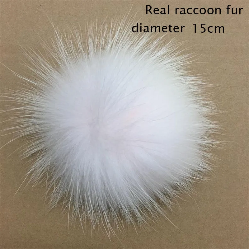  - Big Size DIY Real Fox Fur Pompoms Raccoon Fur Pom Poms Balls Natural Fur Pom Pom For Hats Bags Shoes Scarves