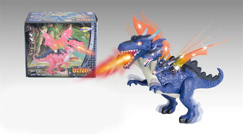 

Children Model Model Dinosaur Will Walk Light Included with Voice Electric Dinosaur Dragon Toy Stall Hot Selling
