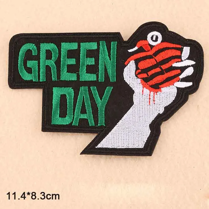Rock N Roll Music Embroidered Iron-On Patch