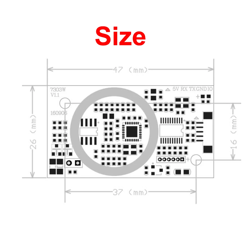 Беспроводной Модуль UART 5 в постоянного тока с радиочастотной идентификацией 13 56