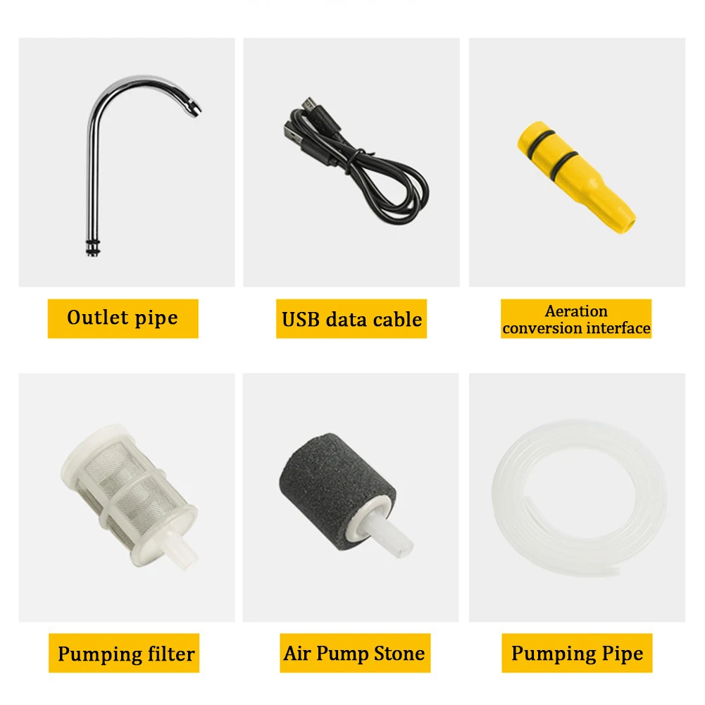 Домашний usb зарядка для аквариума зондирование Открытый Портативный низкий уровень шума высокоэффективный небольшой насосный рыболовный инструмент аэрации кислородный насос