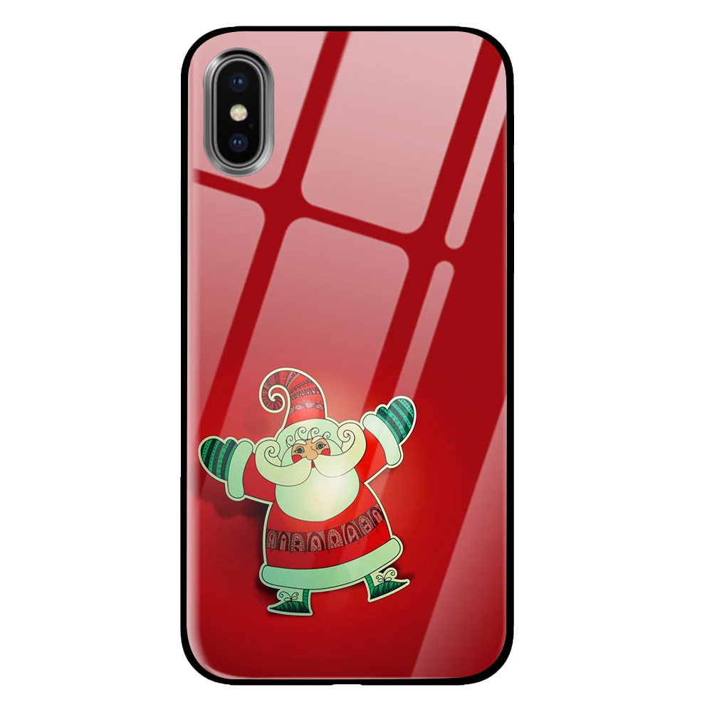 10 Красочные рождественские роскошные чехлы из закаленного стекла для samsung Galaxy S10 S8 S9 Plus Note 8 9 - Цвет: 10
