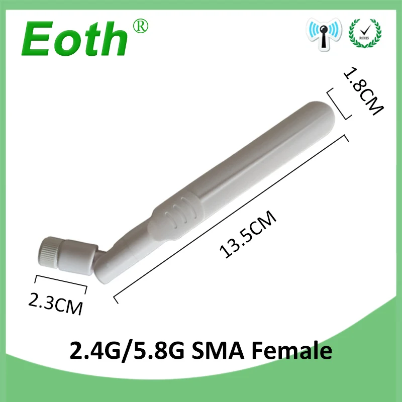Wifi Antenna wifi IOT PBX 2.4GHz 5GHz 5.8Ghz Antenna 8dBi RP-SMA Connector Dual Band aerial SMA female wireless router 2.4 ghz antena 5.8
