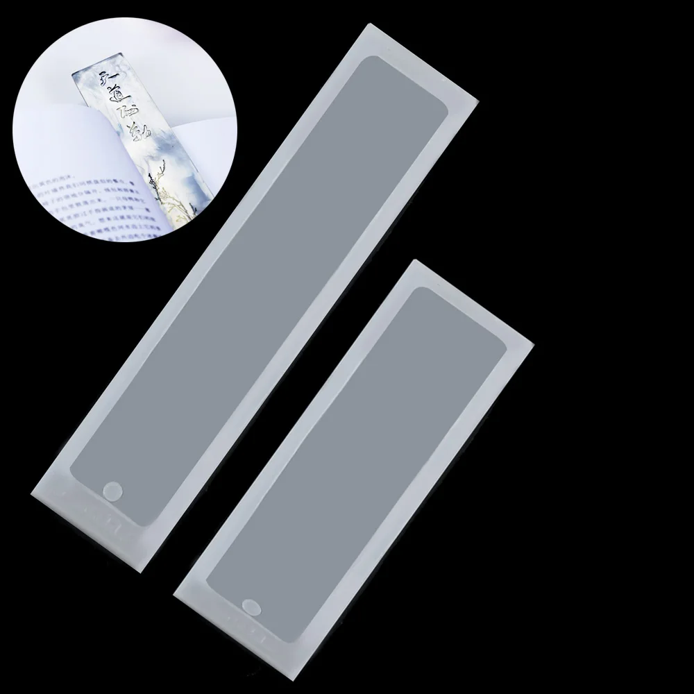 1 шт. прямоугольная силиконовая Закладка форма DIY Закладка форма изготовление эпоксидной смолы ювелирные изделия DIY ремесло силиконовая Прозрачная форма