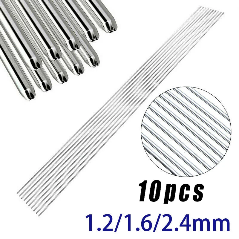 

10pcs Welding Rods 1.2mm / 1.6mm / 2.4mm 316L Stainless Steel TIG Welding Rods 330mm Long Professional Welding Tool New Arrivals