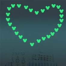 Импортные товары; ночник наклейки на стену внешней торговли Творческий Сияющий повязка с изображением Mickey стены Стекло украшения в европейском и американском стиле