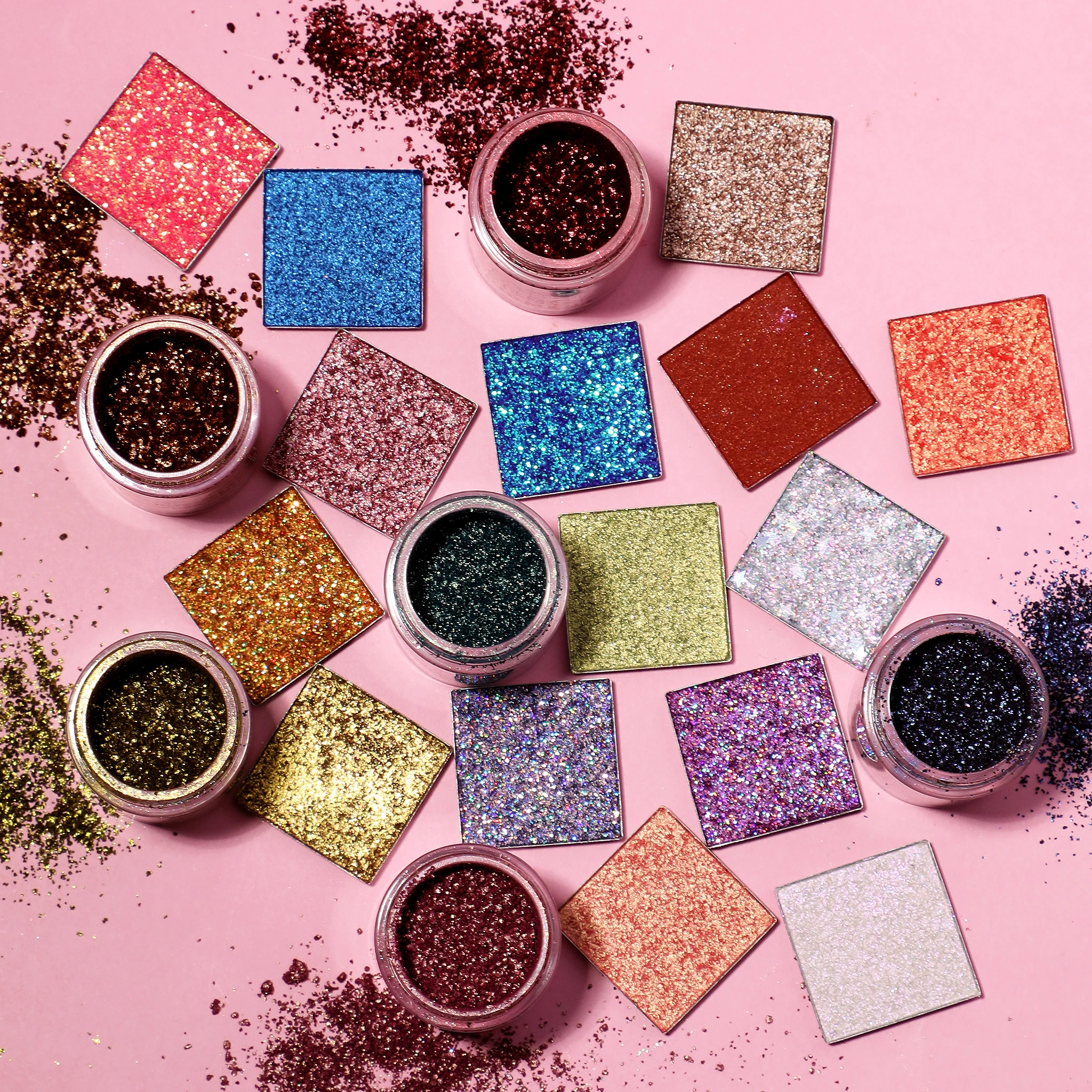 FOCALLURE Glitter Eyeshadow Pigment Powder Green Shimmer Matte Palette Shining Diamond 12 Colors Shadow Cosmetic | Красота и здоровье