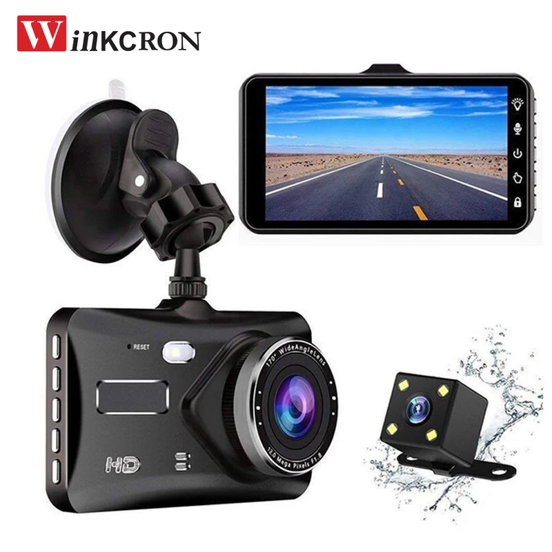 Автомобильный видеорегистратор с сенсорным экраном 4 0 дюйма FHD 1080P G сенсор угол