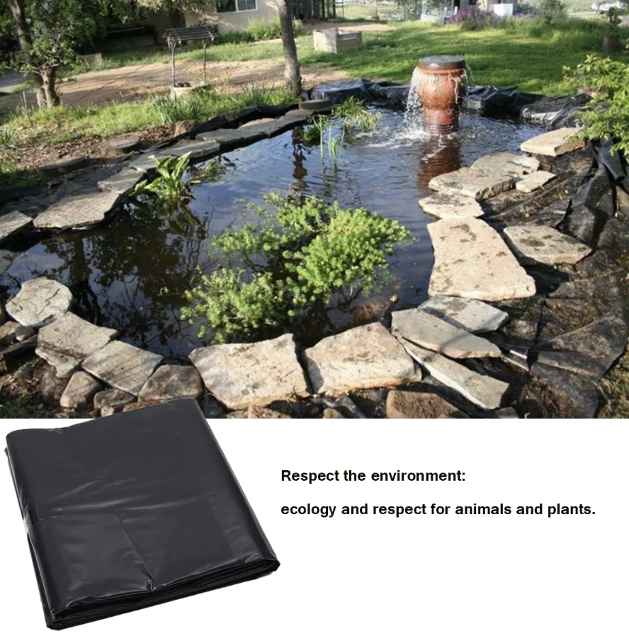 Details about   8-32ft PVC HDPE Heavy Duty Garden Pool Landscaping Fish Pond Liner Cover 