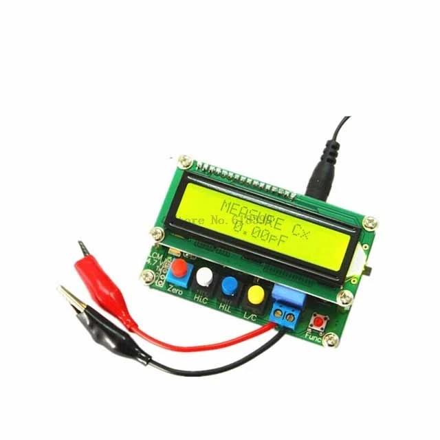 

A14-- LC100A Digital LCD Capacitance meter inductance table TESTER LC Meter Frequency 1pF-100mF 1uH-100H LC100-A + Test clip