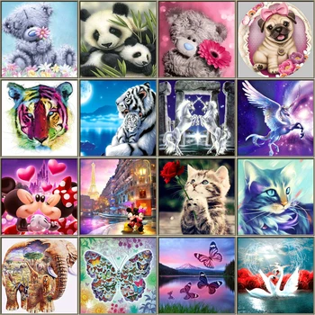 

5D Round Diamond Painting Cats And Kittens Diamond mosaic Diamond Art Diamond Embroidery Christmas Decorations For Home Decor