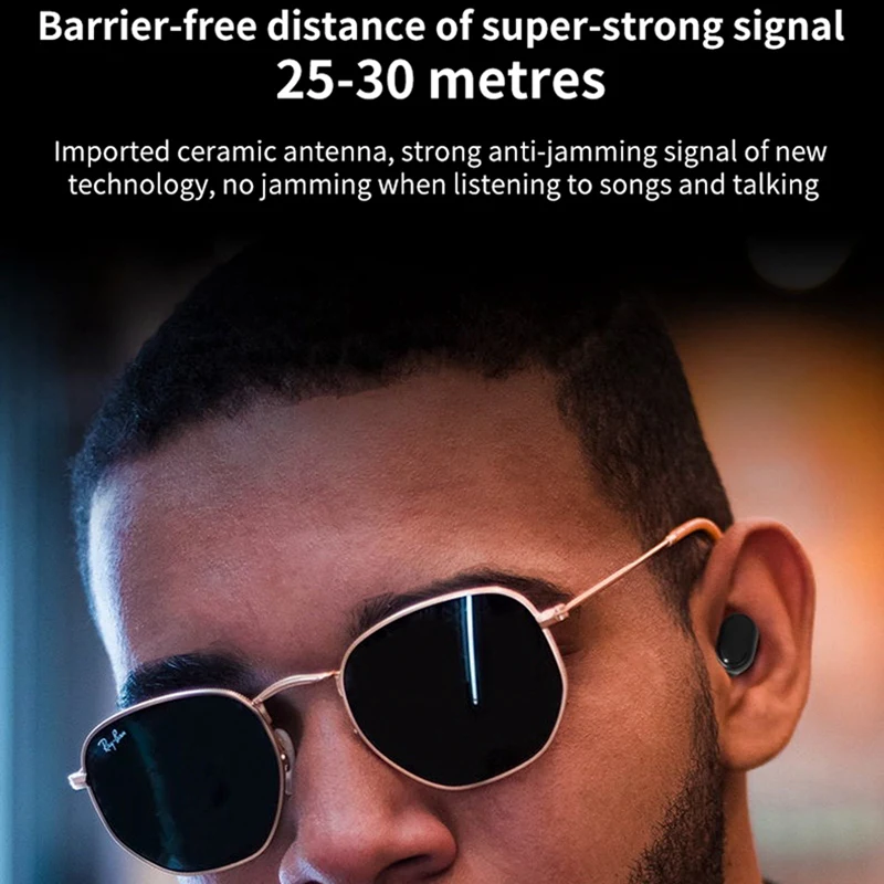 TWS Wireless Bluetooth Earphone 5 0 True Wireless Headsets with Mic Handsfree Earphone for Xiaomi Redmi