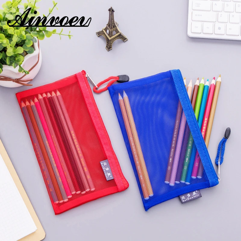 

Ainvoev Casual Travel Cosmetic Bag Women Zipper Make Up Transparent Makeup Case Organizer Storage Pouch Toiletry Beauty Wash Bag