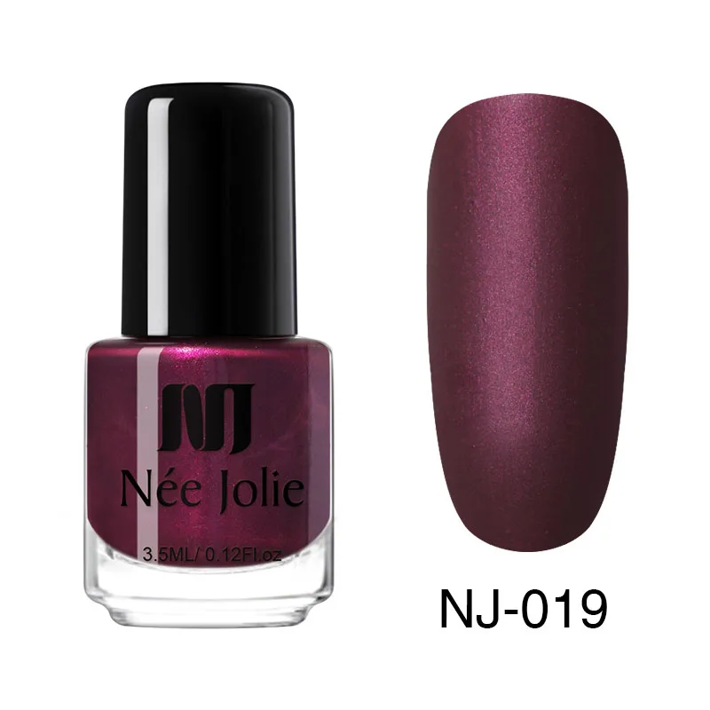 3.5ml Matte 19 Лак для ногтей NEE JOLIE, кофейный, серый, красный, серия Nail Varnich, чистый цвет, лак для ногтей, лак, украшение, 3,5 мл - Цвет: 3.5ml Matte 19
