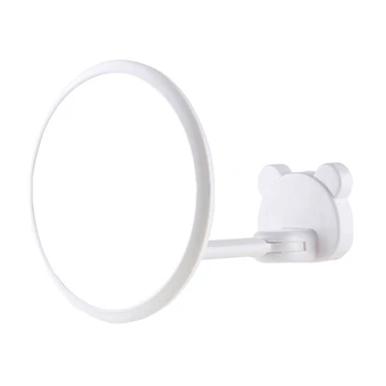 

Bathroom Makeup Mirror 360 degree Suction Cup Adjustable Bendable Shaving Makeup Mirror(White)