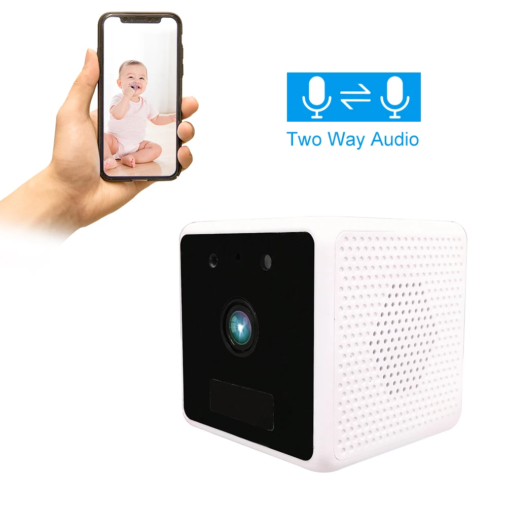 

Indoor Ip Camera 2MP Hd Batterij Wifi Draadloze Bewakingscamera 1080P Home Security Waterdicht Pir Alarm Audio Low Power