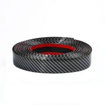 

Car Threshold Rubber Carbon Fiber Bumper Anti-Sticking Universal Modified Pedal Decoration Strip 1 Piece