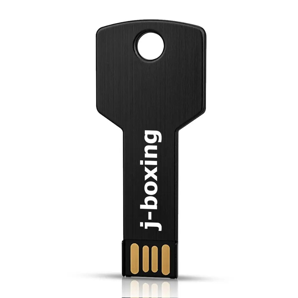 J-boxing черный металлический ключ формы 16 ГБ USB флэш-накопитель флеш-накопитель 2 0